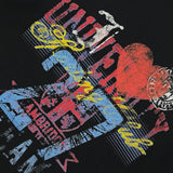 Chic Side Pockets Graffiti Graphic Hoodie