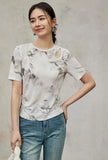 Floral Hollow Out Casual Loose T-Shirt