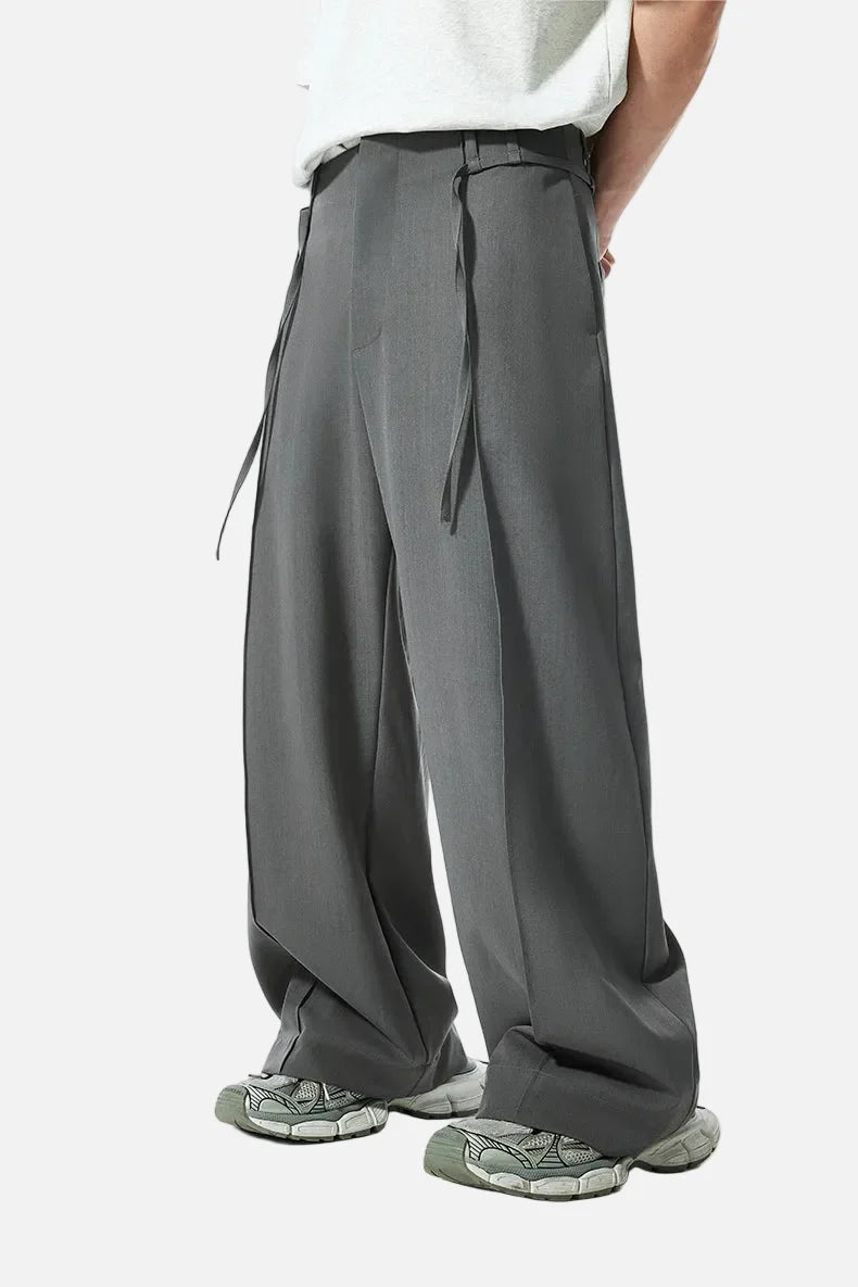 American Style Super Wide Leg Suit Pants