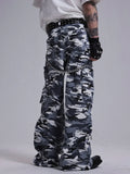 Lightweight Retro Camouflage Zipper Cargo Pants