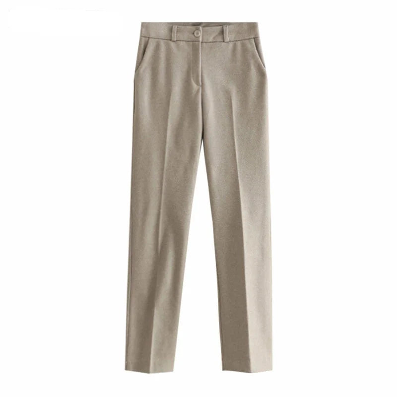Stylish Thick Woolen Suit Pants