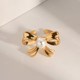 Pearl Bow Elegance Earrings