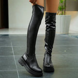 Chunky Heel Over the Knee Boot