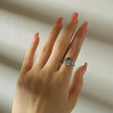 Sparking Moon And Sun Stackable Ring
