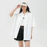 Relaxed Fit Lightweight Button-Up Shirt