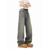 Vintage Ripped Distressed Baggy Wide Jeans