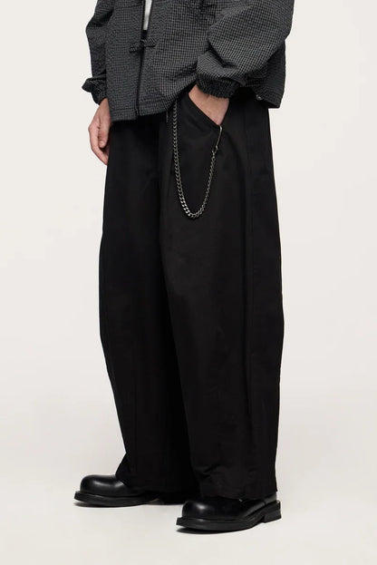 Relaxed Fit Wide-Leg Pants