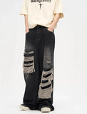 Ripped Streetwear Loose Fit Denim Jeans