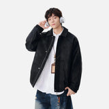 Y2K Trendy Loose Fit Faux Leather Jacket