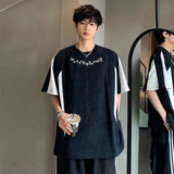 Colorful Contrast Short Sleeve Summer T-Shirt