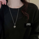 Y2K Crystal Star Pendants Necklace