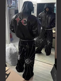 Heavyweight Motorcycle Leather Hooded Jacket