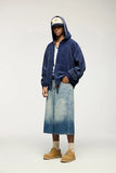 Vintage Zip-up Washed Hoodie