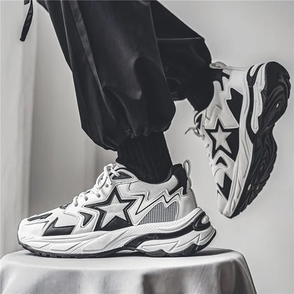 Vintage Stars Platform Sneakers