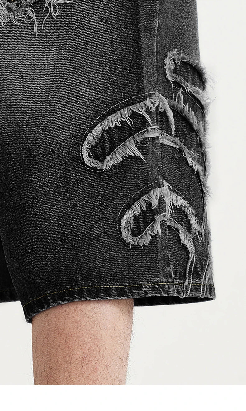 Denim Patchwork Jorts