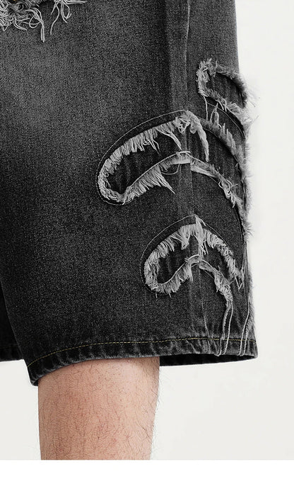 Denim Patchwork Jorts
