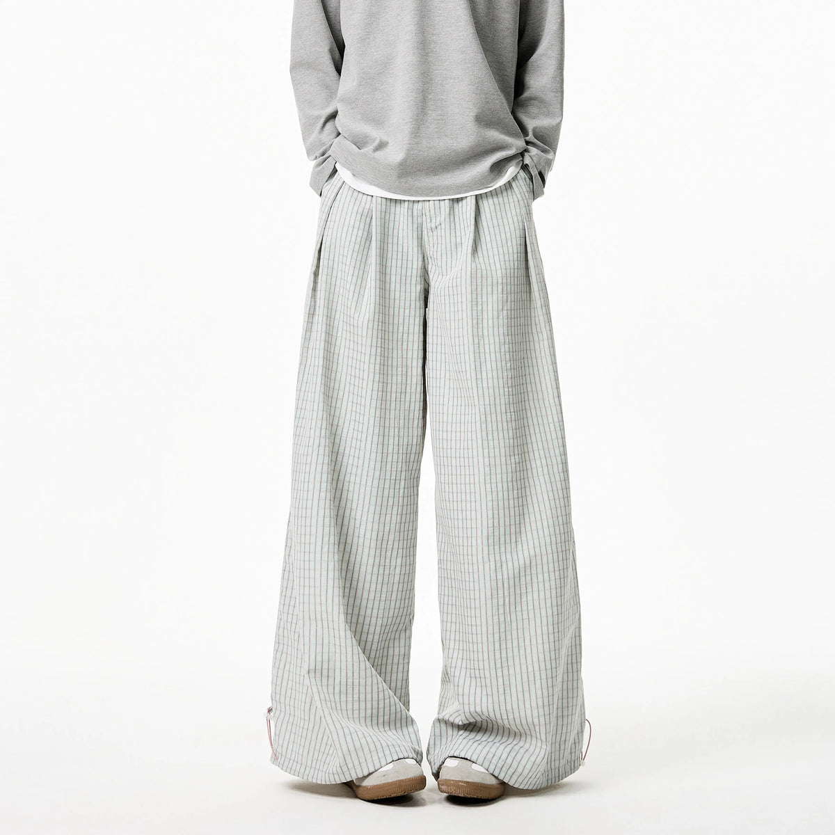 Striped Wide Leg Summer Trousers Pants