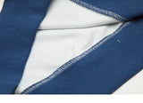 Retro Color Block Patchwork Striped Sweatshirt