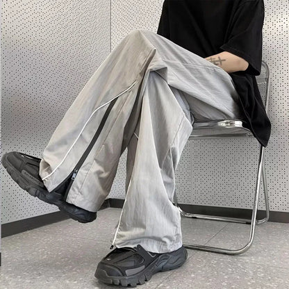 Streetwear Comfort Elastic Waist Straight Summer Pants
