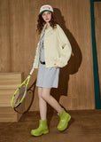 Breathable Lace Trim Windbreaker Jacket