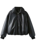 Thicken Warm Short Cotton Leather Jacket