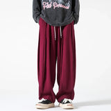 Fashionable High Waist Wide Leg Solid Color Jogger