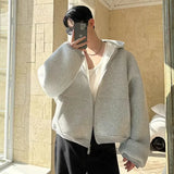 Solid Color Lantern Sleeves Hoodie