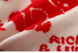 Knitted Cute Dragon Print Sweater