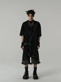 Vintage Patchwork Frayed Denim Jorts