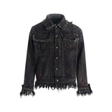 Premium with Raw Edge Denim Jacket