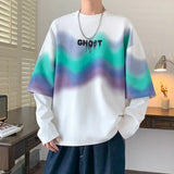 Ghost Letter Illusion Oversized Sweatshirt