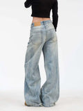 Vintage High Waist Baggy Ripped Jeans
