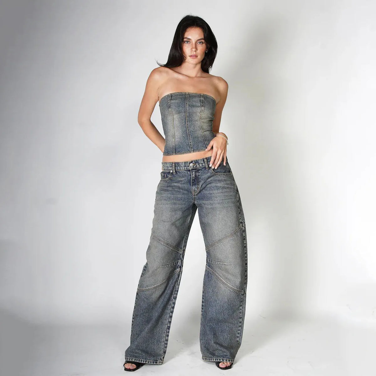 High Waist Vintage American Style Jeans