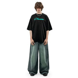 Ravestar Mint Graphic Letter Print T-Shirt