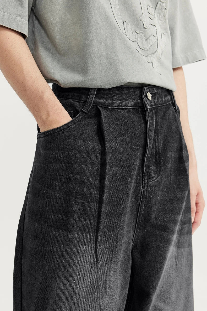 Wide-Leg Baggy Denim Jeans