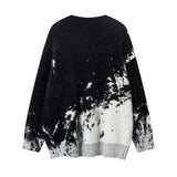 Women Fashionable Retro Letter Knitted Hip Hop Sweater