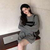 Striped Knitted Women's Sweater