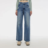 Elevated Comfort Fleece Washed Straight Jeans