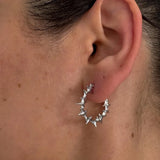Vintage Punk Thorn Spike Stud Earrings