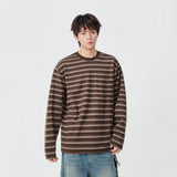 Insulated Casual Striped Long Sleeve T-Shirt
