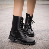 Luxury Modern Thick-Soled Strap Boots