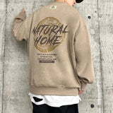 American Style Hip Hop Foam Print Sweatshirt