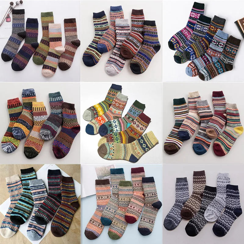 Front vew of the Patterned Elegace Socks