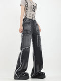 Urban Patchwork Denim Jeans