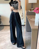 Denim Blue Cargo Pants