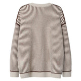 Flattering Grunge O-Neck Collar Knitted Sweater