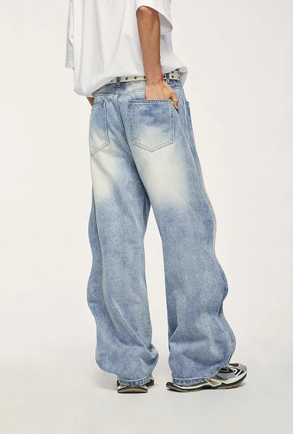 Baggy Washed Denim Jeans
