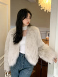 Smoke Gray High End Fur Jacket