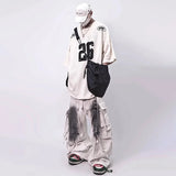 Trendy Loose Multi-Pocket Sleek Lines Jeans