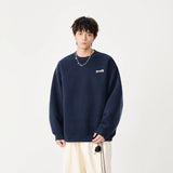 Comfortable Cozy Logo Print Crew Neck Sweatshirt